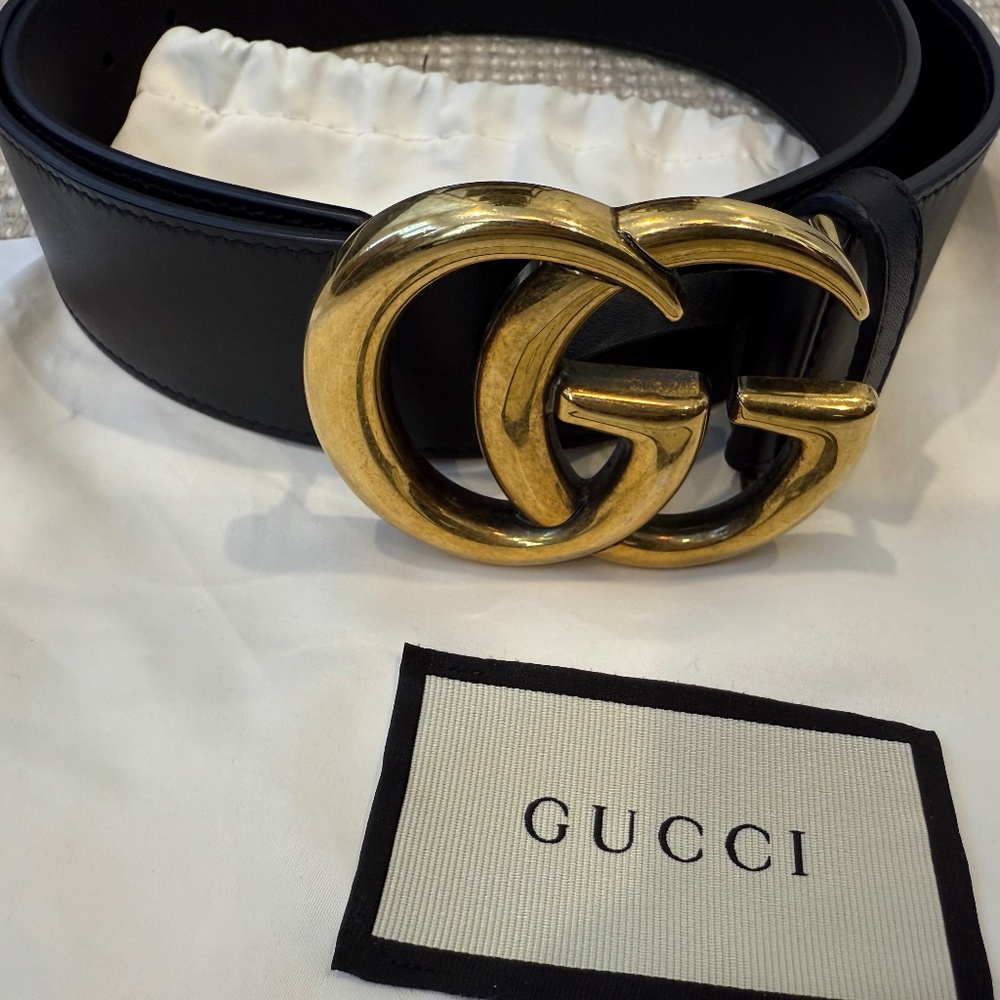 Gucci GG Marmont Wide Belt - Size 90cm / 36in